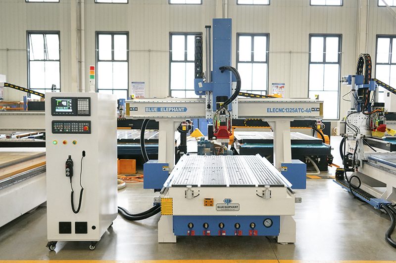 Hot Sale 1325 4 Axis ATC CNC Router with 4 Divisions T-slot & Vacuum Table at Best Price