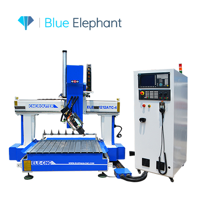 2024 New Release 1212 4 Axis Small ATC CNC Router for 3D Wood Workpieces