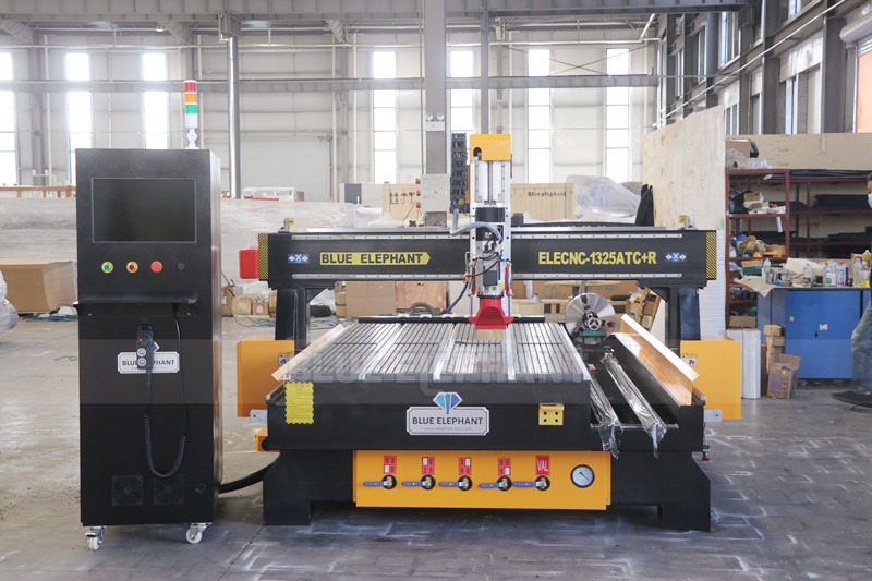 Best 1325 Woodworking ATC CNC Machine with Rotary Device will be Sent to India