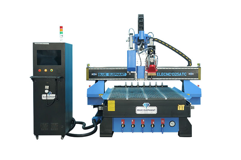 1325 High Efficiency Linear ATC CNC Router for Wood with Oscillating Cutter and CCD