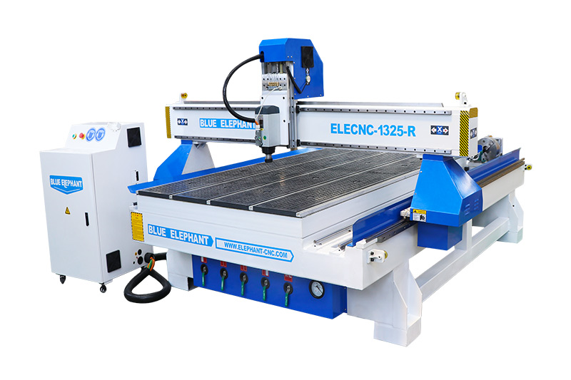 The Latest 1325 Rotary Axis CNC Router for Cylindrical Workpiece