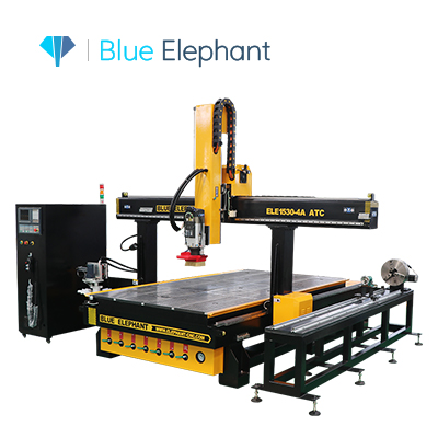 1530 Carousel ATC CNC Router with Rotary Device for Cylindrical Objects