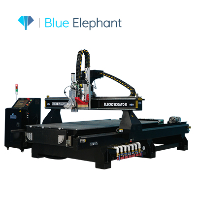Latest 5x10 Rotary Axis CNC Router with Auto Tool Changer and Horizontal Spindle for Sale