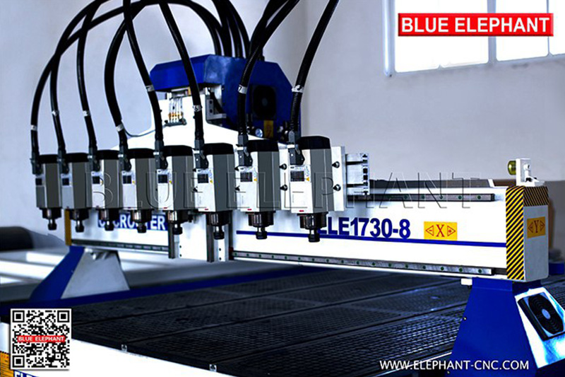 Special Desgin 1730 Multi Spindles Woodworking CNC Machine with 8 Spindles