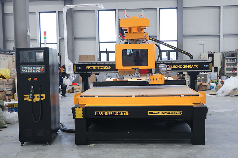 Automatic 2040 CNC Router with Tool Changer with Dill Head for Woodworking