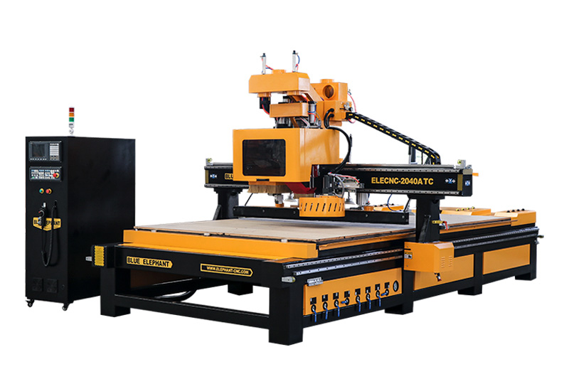 Automatic 2040 CNC Router with Tool Changer with Dill Head for Woodworking