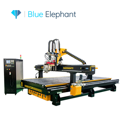 High Efficiency 2040 ATC CNC Router with a Drilling Head for Woodworking