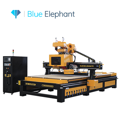 Automatic 2040 CNC Router with Tool Changer with Dill Head for Woodworking
