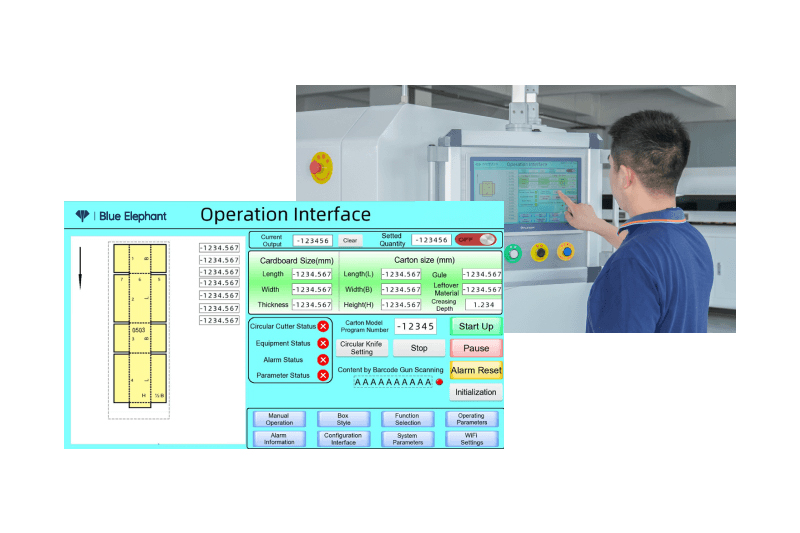 AB2500F Custom Corrugated Cardboard Box Making Machine