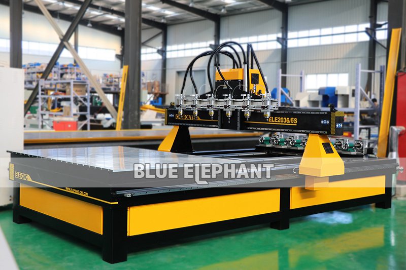 Customized 2036 Multi Head CNC Wood Carving Machine with 6 Spindle