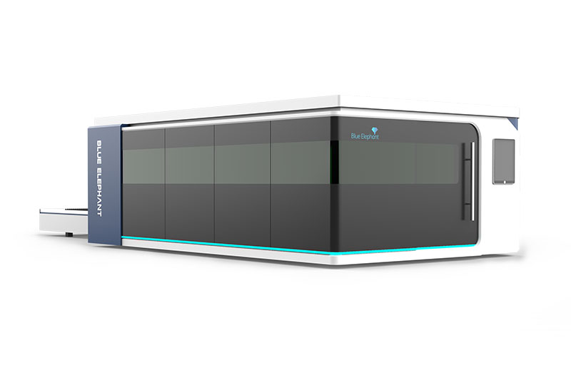 Fully Enclosure 3000W Sheet Metal Laser Cutting Machine with Exchange Table
